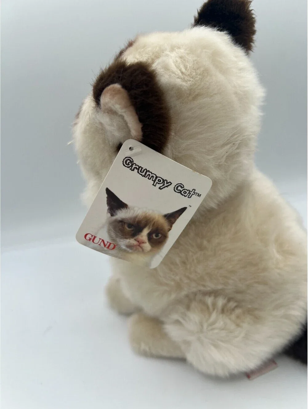 GUND Grumpy Cat Plush Stuffed Animal Realistic Kitty With Tag EUC Clean